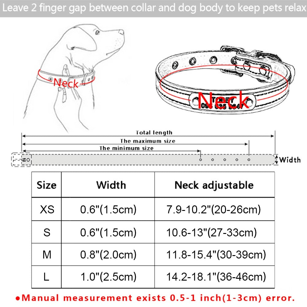 Personalized Dog Collar Leather Rhinestone Bling Charms