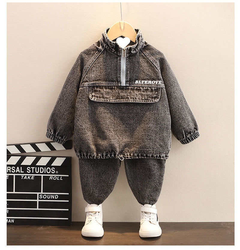 Boys Spring Clothing New Clothes Fashionable Handsome Children'S Clothing