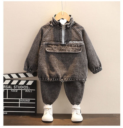 Boys Spring Clothing New Clothes Fashionable Handsome Children'S Clothing