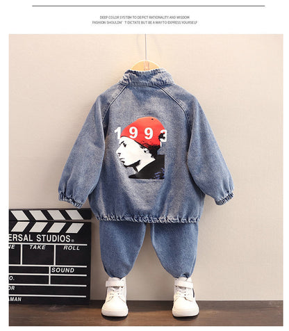 Boys Spring Clothing New Clothes Fashionable Handsome Children'S Clothing