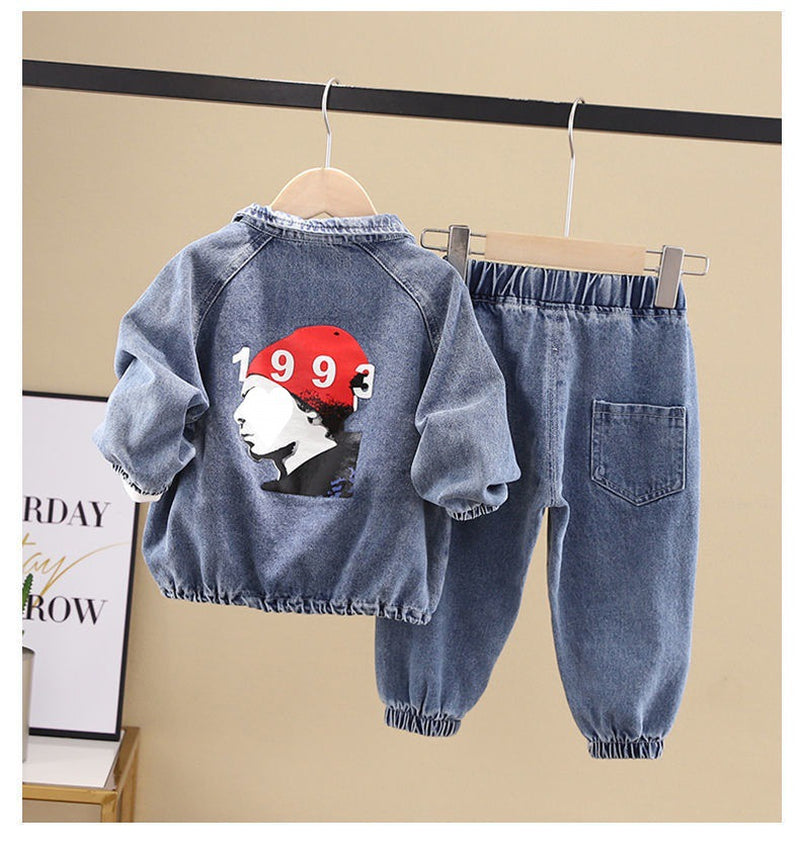 Boys Spring Clothing New Clothes Fashionable Handsome Children'S Clothing