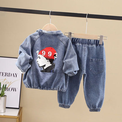 Boys Spring Clothing New Clothes Fashionable Handsome Children'S Clothing
