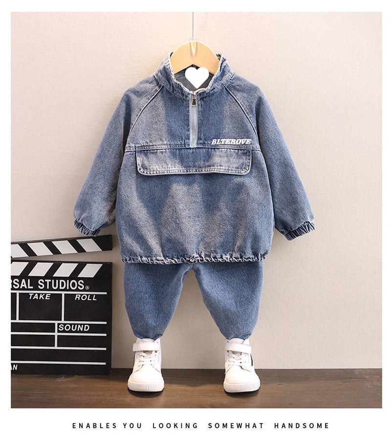 Boys Spring Clothing New Clothes Fashionable Handsome Children'S Clothing