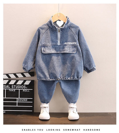Boys Spring Clothing New Clothes Fashionable Handsome Children'S Clothing