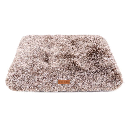 Dog Bed Pet Mat Pet Bed Washable Plush Pet Crate Bed for Dog Anti-Slip Pet Mat Bed for Cat Fluffy Comfy Pet Sleeping Mat