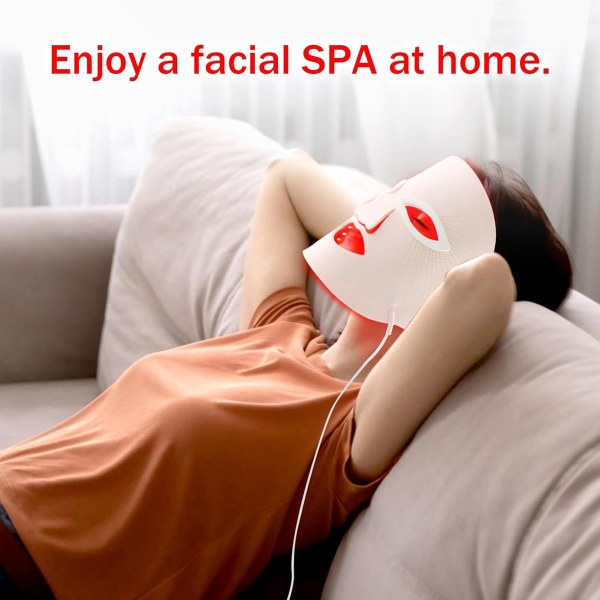 Red Light Therapy Mask, Red Light Therapy for Face, 7 Colors LED Facial Mask for Wrinkle Remove & anti Aging, Skin Care Home Travel Use,Pink (Upgraded Version) | LED Facial Mask for Wrinkle Remove & anti Aging, Skin Care Home Travel Use (Upgraded Version)