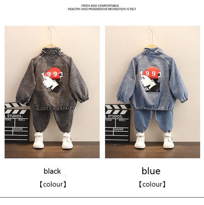Boys Spring Clothing New Clothes Fashionable Handsome Children'S Clothing