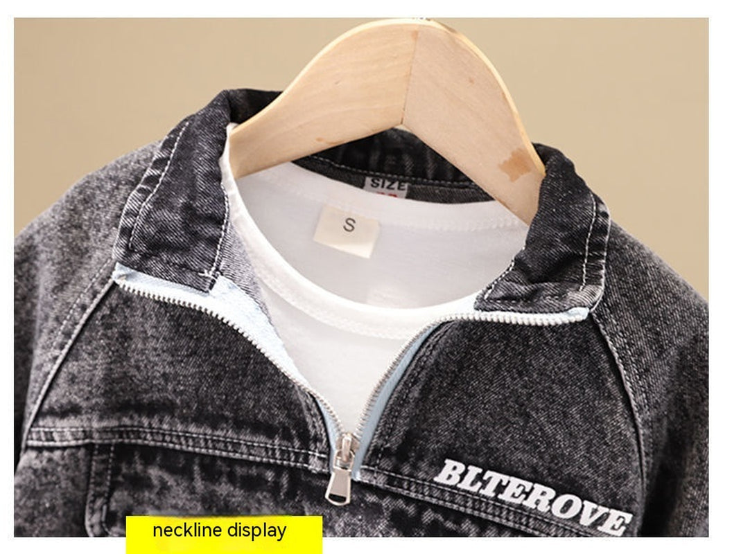 Boys Spring Clothing New Clothes Fashionable Handsome Children'S Clothing