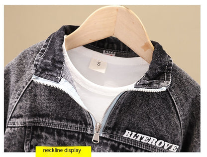 Boys Spring Clothing New Clothes Fashionable Handsome Children'S Clothing
