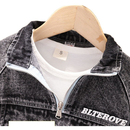 Boys Spring Clothing New Clothes Fashionable Handsome Children'S Clothing
