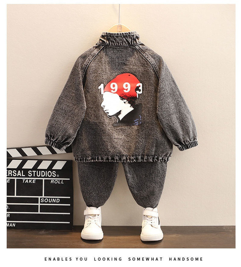 Boys Spring Clothing New Clothes Fashionable Handsome Children'S Clothing