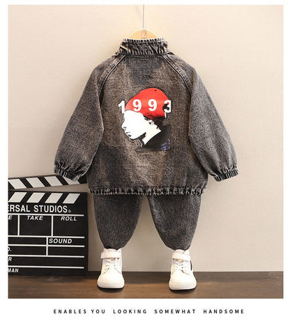 Boys Spring Clothing New Clothes Fashionable Handsome Children'S Clothing