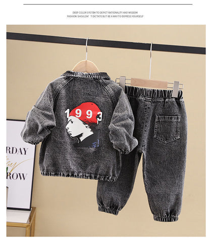 Boys Spring Clothing New Clothes Fashionable Handsome Children'S Clothing